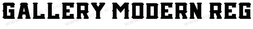 Gallery Modern Regul字体转换